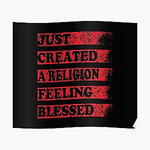 TommyInnit Posters - Just Created a Religion Feeling Blessed | Tommyinnit V3 Poster RB2805