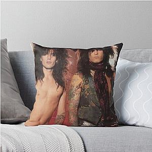 Nikki Sixx and Tommy Lee Throw Pillow