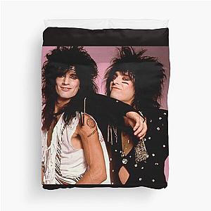 Tommy Lee & Nikki Sixx Poster Duvet Cover