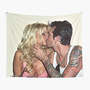 Pamela Anderson and Tommy Lee Kissing Tapestry