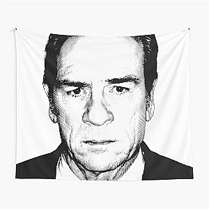 Black & White Portrait Of Tommy Lee Jones Tapestry