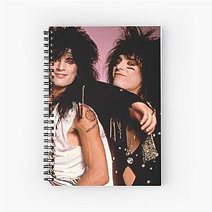 Tommy Lee & Nikki Sixx - Poster Spiral Notebook