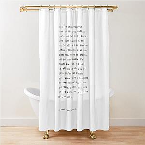 Tom Walker - Just You And I Lyrics Shower Curtain