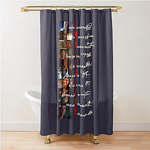 Smallville Cast Signed Fan Tom Welling Kristin Kreuk Allison Mack For Trending Shower Curtain