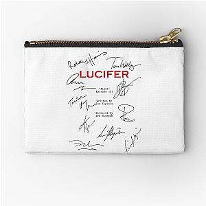 Lucifer Script Zipper Pouch