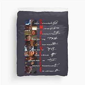 Smallville Cast Signed Fan Tom Welling Kristin Kreuk Allison Mack For Trending Duvet Cover