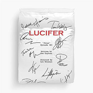 Lucifer Script Duvet Cover