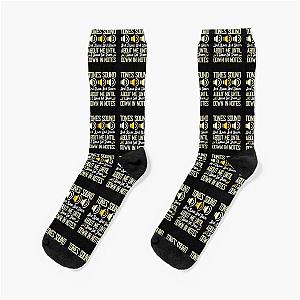 Typography Music Tones Sounds Volume Symbol Socks