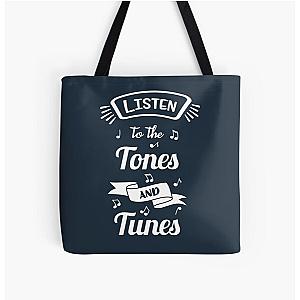 Tones and Tunes For Music Yoga Lover All Over Print Tote Bag