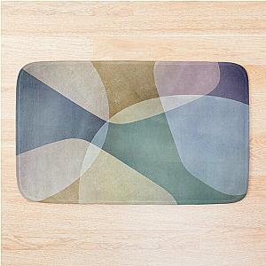 Organic Shapes in Pastel Tones Bath Mat