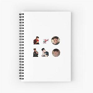 Tony Lopez sticker pack spiral notebook