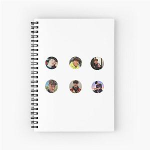 Tony Lopez sticker pack Spiral Notebook