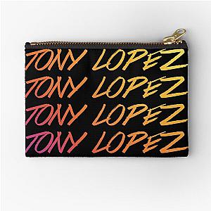 Tony Lopez Logo Name Rainbow Tik Tok Lopez Brothers Zipper Pouch