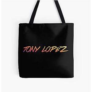 Tony Lopez logo single Rainbow Lopez brothers All Over Print Tote Bag
