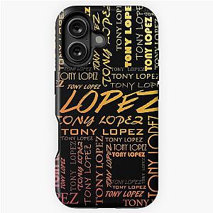 Tony Lopez Logo Pattern Rainbow Tiktok Lopez Brothers Hype House iPhone Tough Case