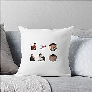 Tony Lopez Sticker Throw Pillow