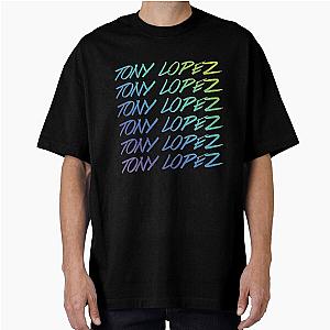 Tony Lopez Logo Rainbow Oversized T-Shirt