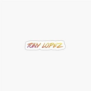 Tony Lopez Logo name single rainbow - Tiktok Lopez Sticker