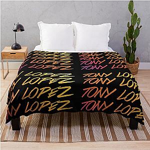 Tony Lopez Logo name Lopez brothers Throw Blanket