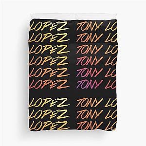 Tony Lopez Logo name rainbow - Tiktok Lopez brothers Duvet Cover