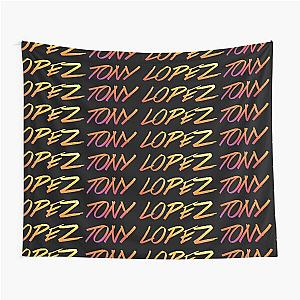 Tony Lopez Logo name single (rainbow) - Tiktok Lopez brothers Tapestry