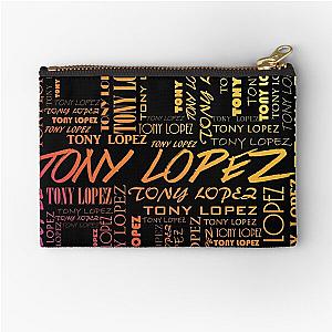 Tony Lopez Logo name pattern rainbow - Tiktok Lopez brothers - Hype House Zipper Pouch