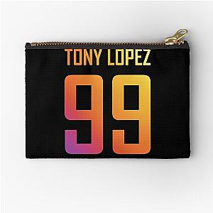 Tony Lopez Logo name and birth year number (rainbow) - Tiktok Lopez brothers Zipper Pouch