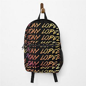 Tony Lopez Logo name rainbow - Tiktok Lopez brothers Backpack