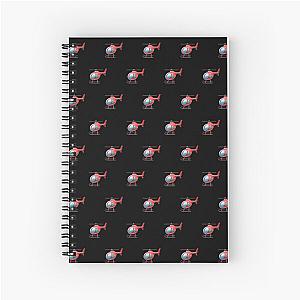 Tony Lopez Helicopter - helicopter emoji pattern - Tiktok Lopez brothers Spiral Notebook