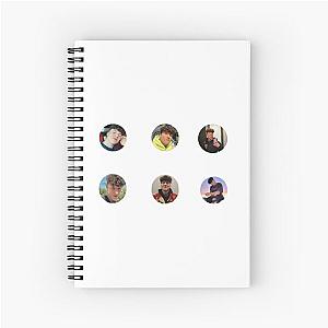 Tony Lopez sticker pack Spiral Notebook