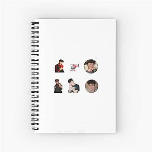 Tony Lopez sticker pack Spiral Notebook