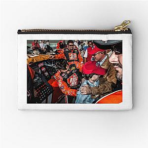 Tony Stewart signing kids shirt zipper pouch