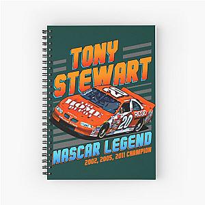 Tony Stewart NASCAR Champion 2002 2005 2011 Spiral Notebook