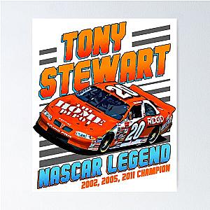 Tony Stewart NASCAR Champion 2002, 2005, 2011 Poster
