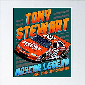 Tony Stewart NASCAR Champion 2002 2011 Poster