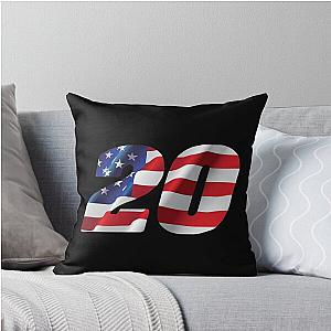 Tony Stewart USA Throw Pillow