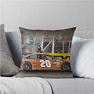 Tony Stewart Climbs for the Checkered Flag Throw Pillow IS changed to 
Tony Stewart Climbs for the Checkered Flag Pillow