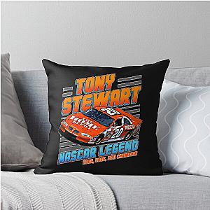 Tony Stewart NASCAR Champion 2002 2011 Throw Pillow