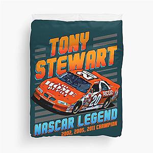 Tony Stewart NASCAR Champion 2002 2011 Duvet Cover