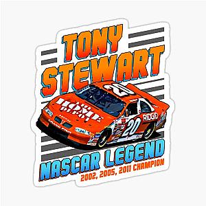 Tony Stewart Nascar Champion 2002 2011 Sticker