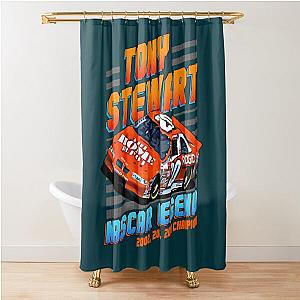 Tony Stewart NASCAR Champion 2002 2005 2011 Shower Curtain