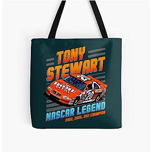 Tony Stewart NASCAR Champion 2002 2011 All Over Print Tote Bag