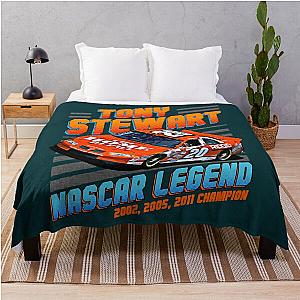 Tony Stewart NASCAR Champion 2002 2011 Throw Blanket