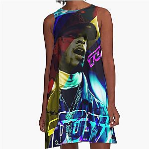 Blue Light A-Line Dress