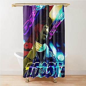 Blue Light Shower Curtain