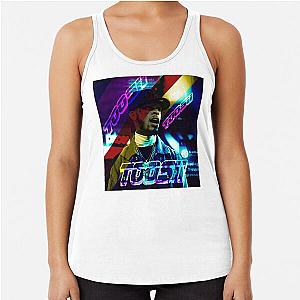Blue Neon Light Tooies Racerback Tank Top