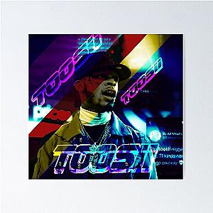 Blue Neon Light Toosi Poster