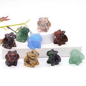 Toothless Flying Dragon 1pc Natural Stones Healing Crystal Quartz Carving Animal Figurine Crafts