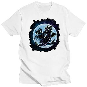 Toothless Dragon Playground Flying Moon T-shirts