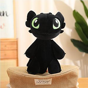 25-30cm Black Toothless Standing Doll Flying Dragon Plush